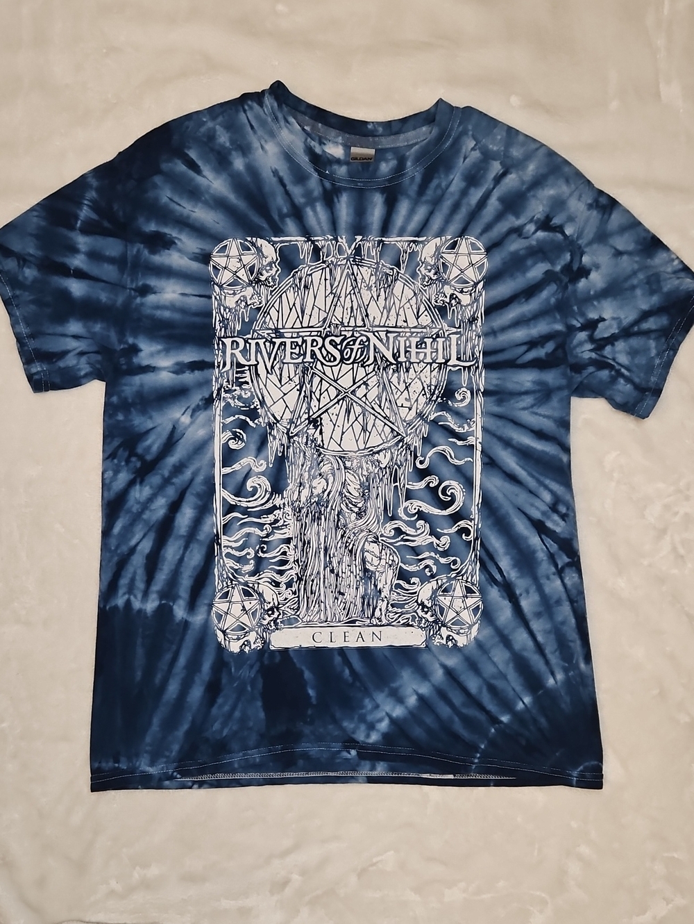 Rivers of Nihil Graphic Tee Blue Tie Dye - Picture 2 of 4